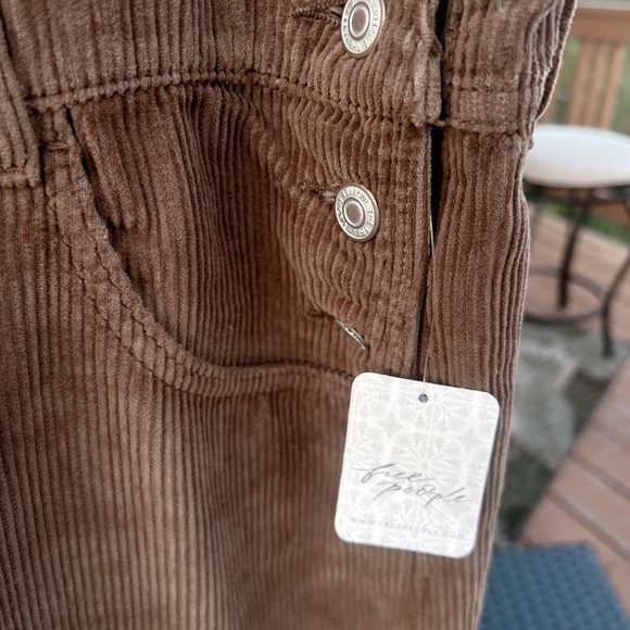 Free People Womens We The Free Ziggy Cord Overalls Size L - Picture 6 of 12